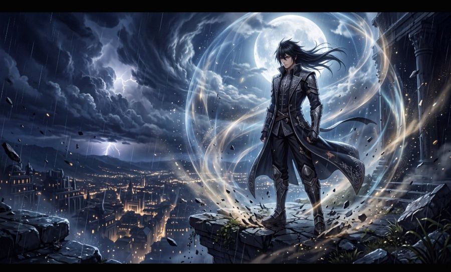 Aura de guerrero cinemático de anime de élite