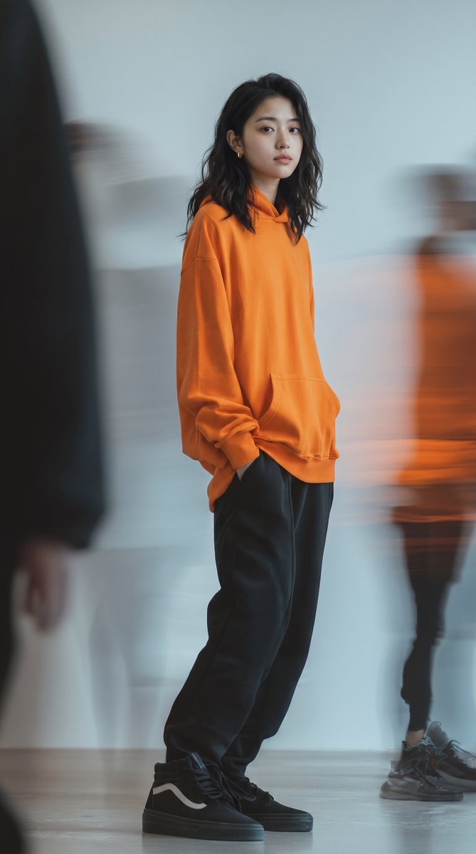 Street-Style-Mode mit Langzeitbelichtung