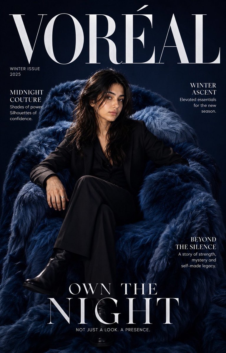 Luxuriöses Fashion-Editorial-Magazin-Cover