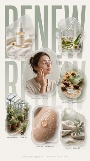 Sustainable Skincare Renew Poster