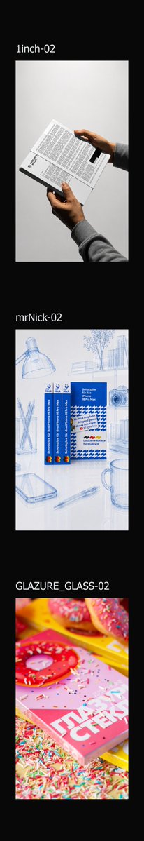 Striscia Mockup Portfolio Verticale
