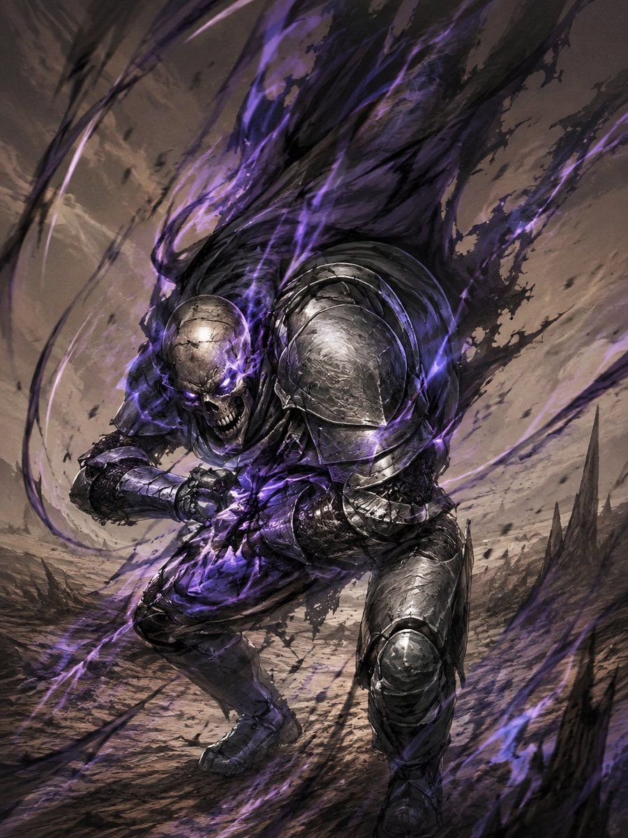 Renderizado de boceto de fantasía oscura