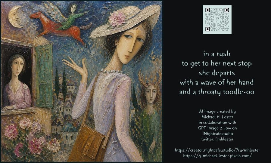 Поэтический образ прощального взмаха