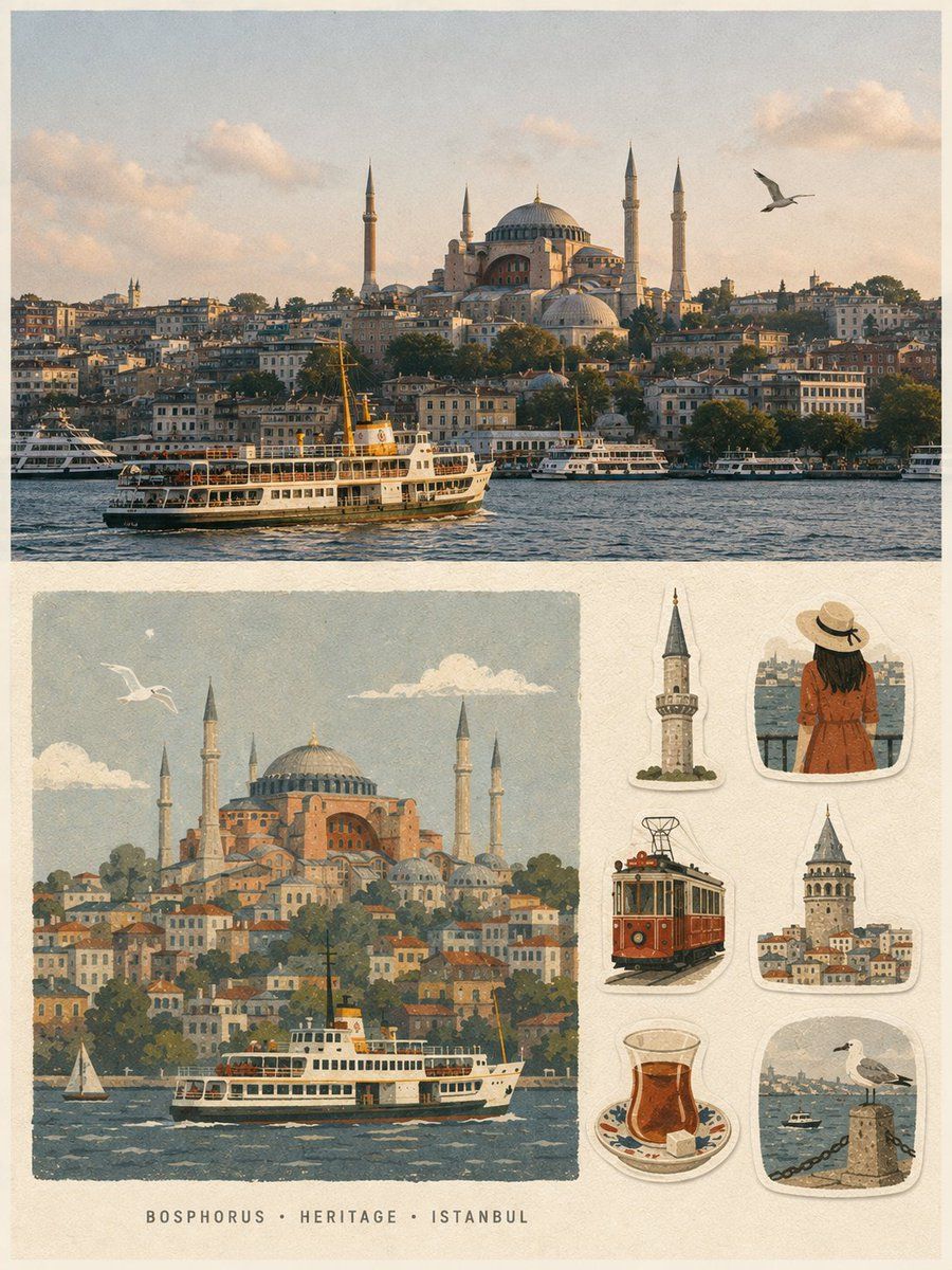 Vintage Travel Memory Poster