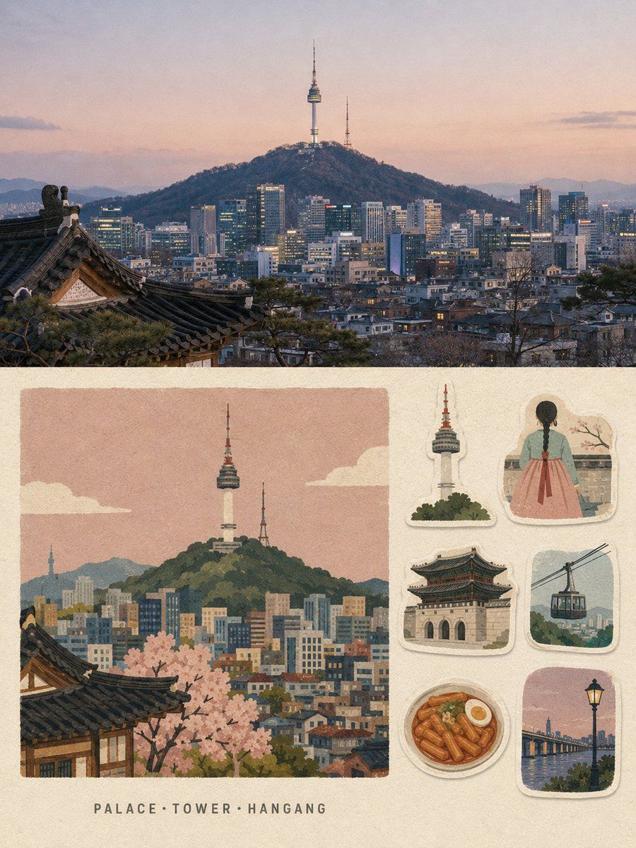 Vintage Travel Memory Poster