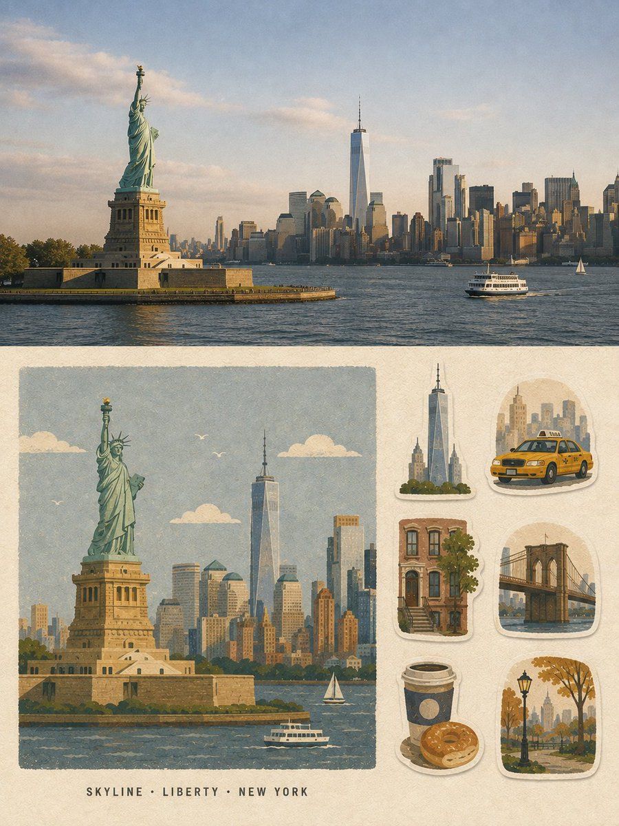 Vintage Travel Memory Poster