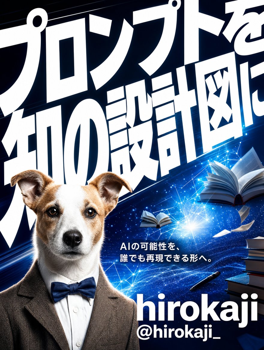 Японский постер AI-дизайнера промптов