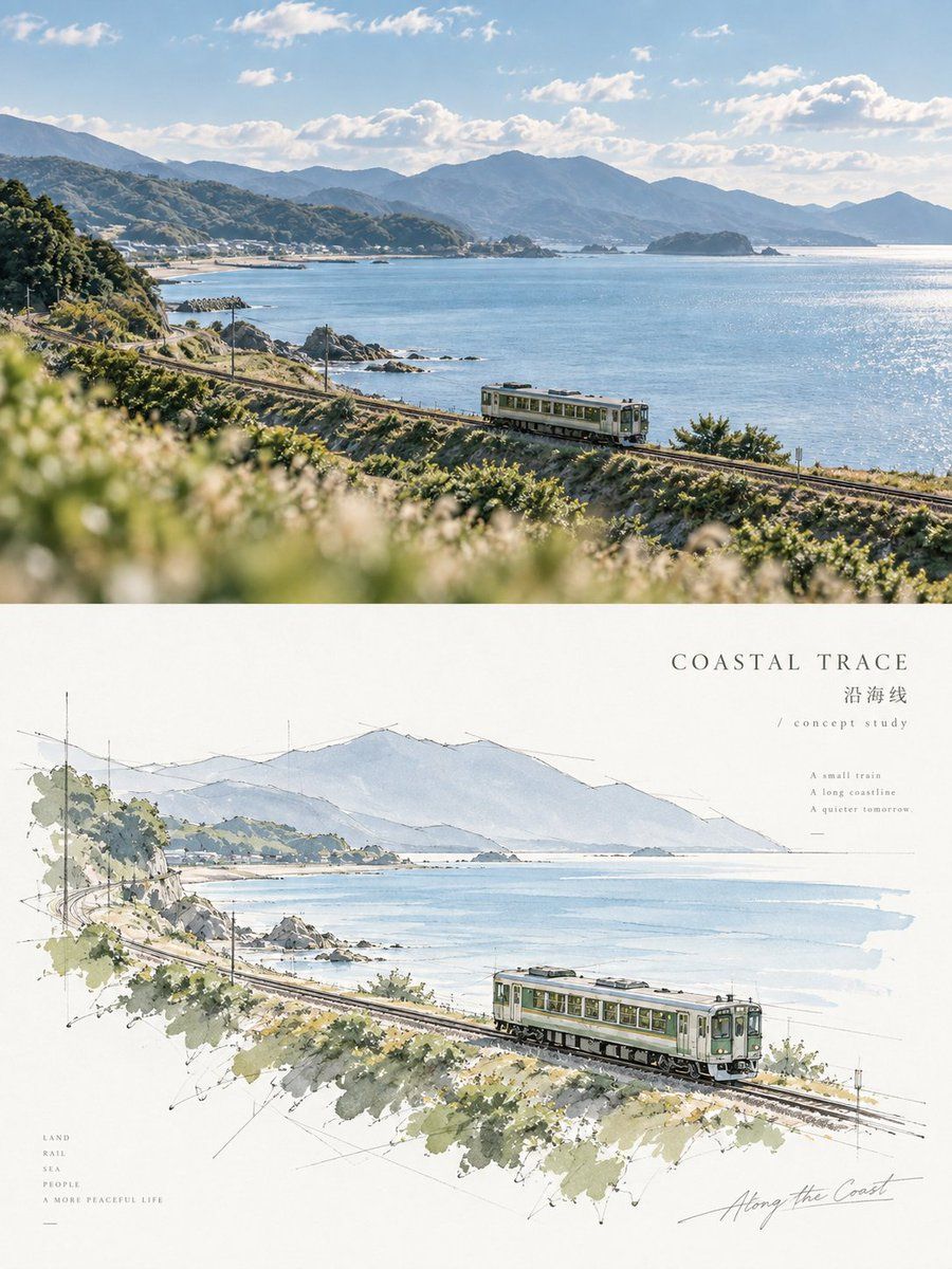 Architectural Perspective Sketch Poster