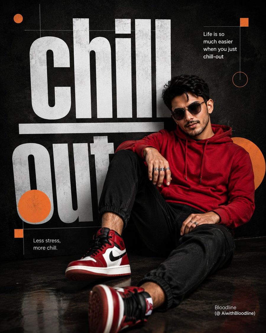 Графический постер в стиле Chill-Out