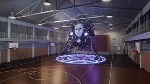 3D арена шкільного спортзалу