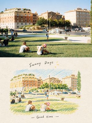 Hand-Drawn Travel Journal Illustration - 2