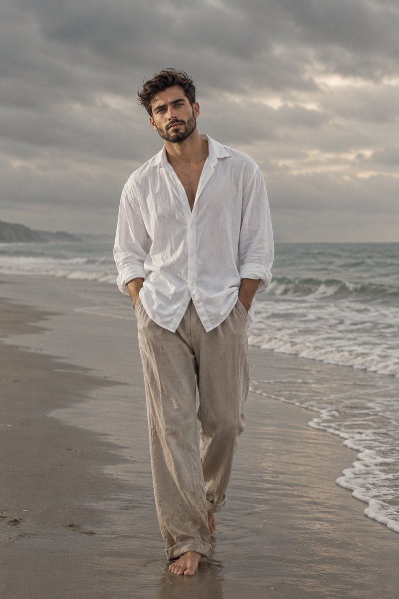Melancholic Beach Fashion Editorial