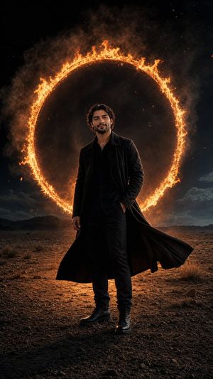 Cinematic Desert Ring of Fire Album Cover - 1