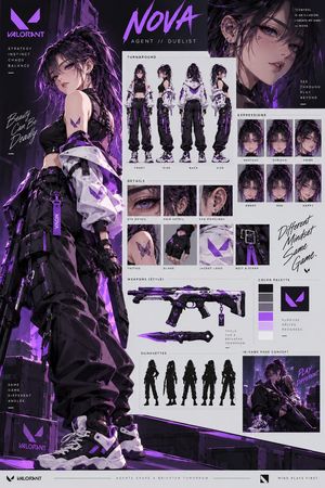 VALORANT Agent Concept Reference Sheet - 1