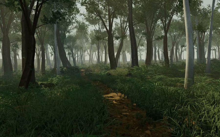 Gerador de Floresta 3D de Alta Densidade para Navegador