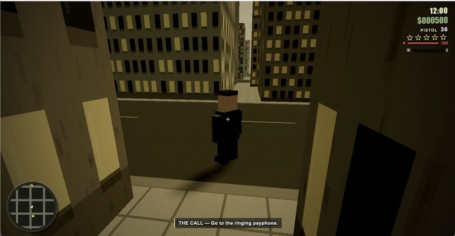 Jogo retrô no estilo GTA III