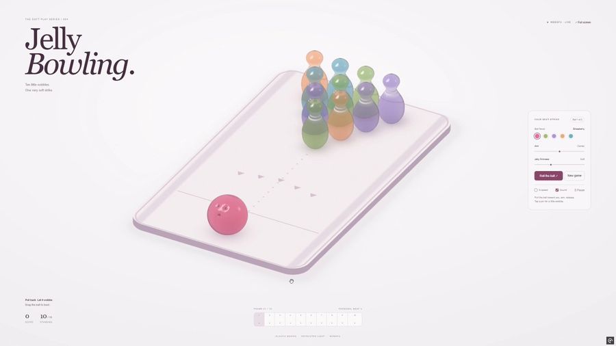 เกมเบราว์เซอร์ Jelly Bowling
