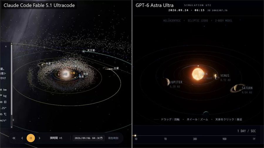 Simulatore di sistema solare AAA con Three.js