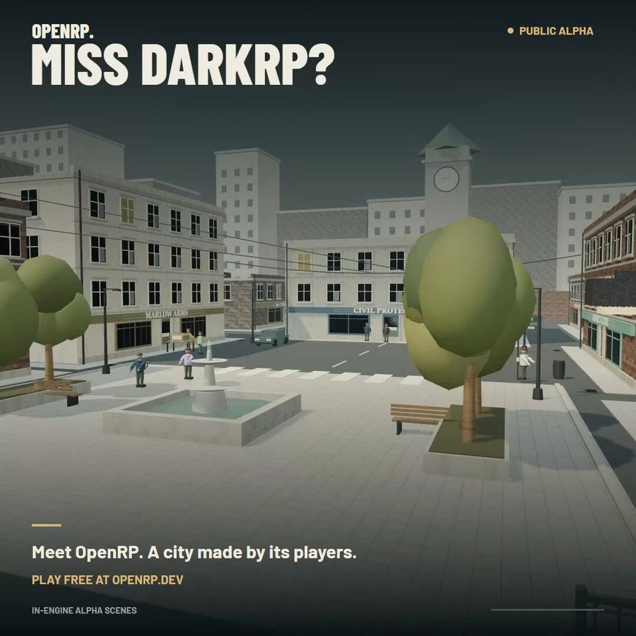 การจำลอง Garry's Mod Dark RP ด้วย Three.js