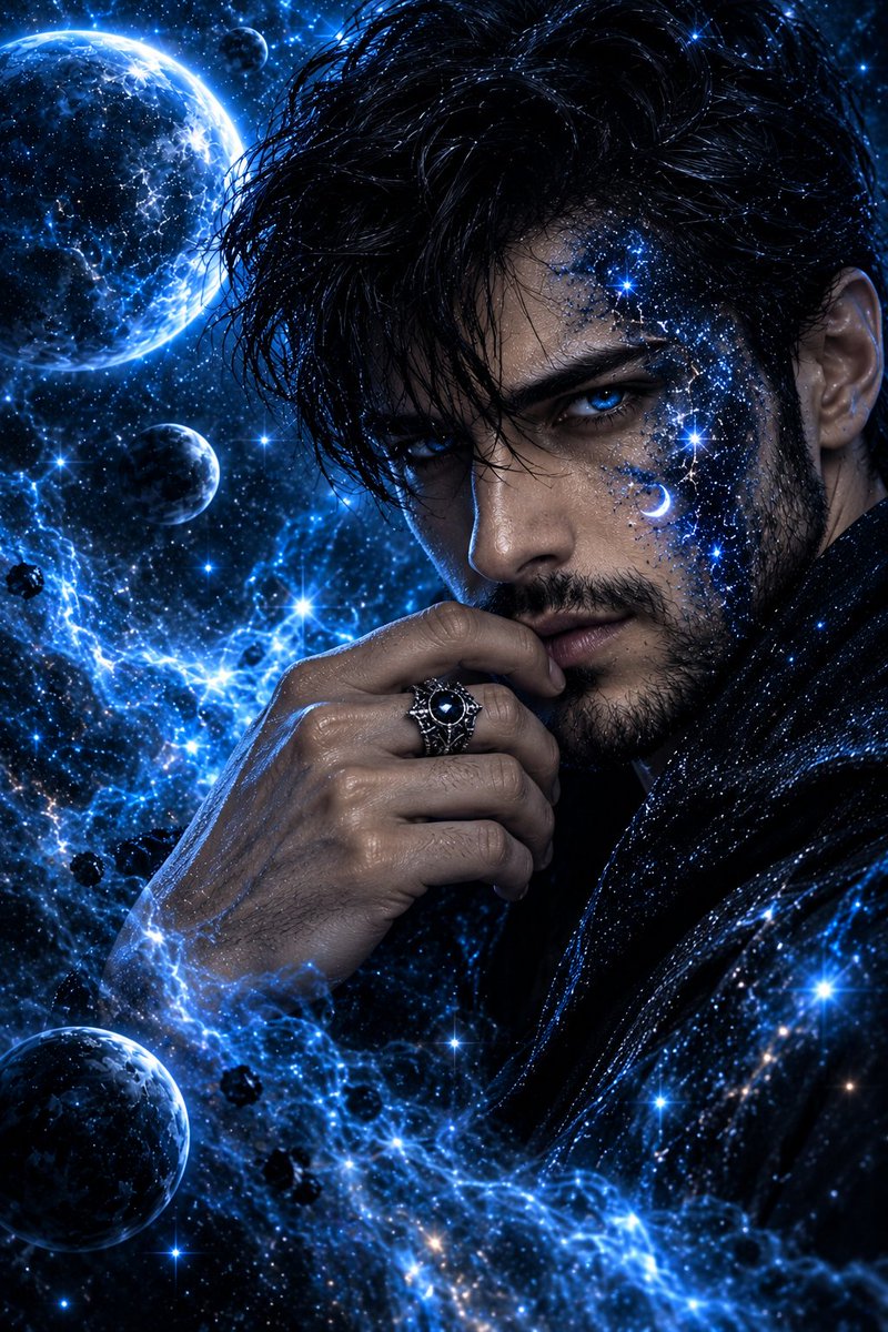 Cosmic Galaxy Dual Portrait Template