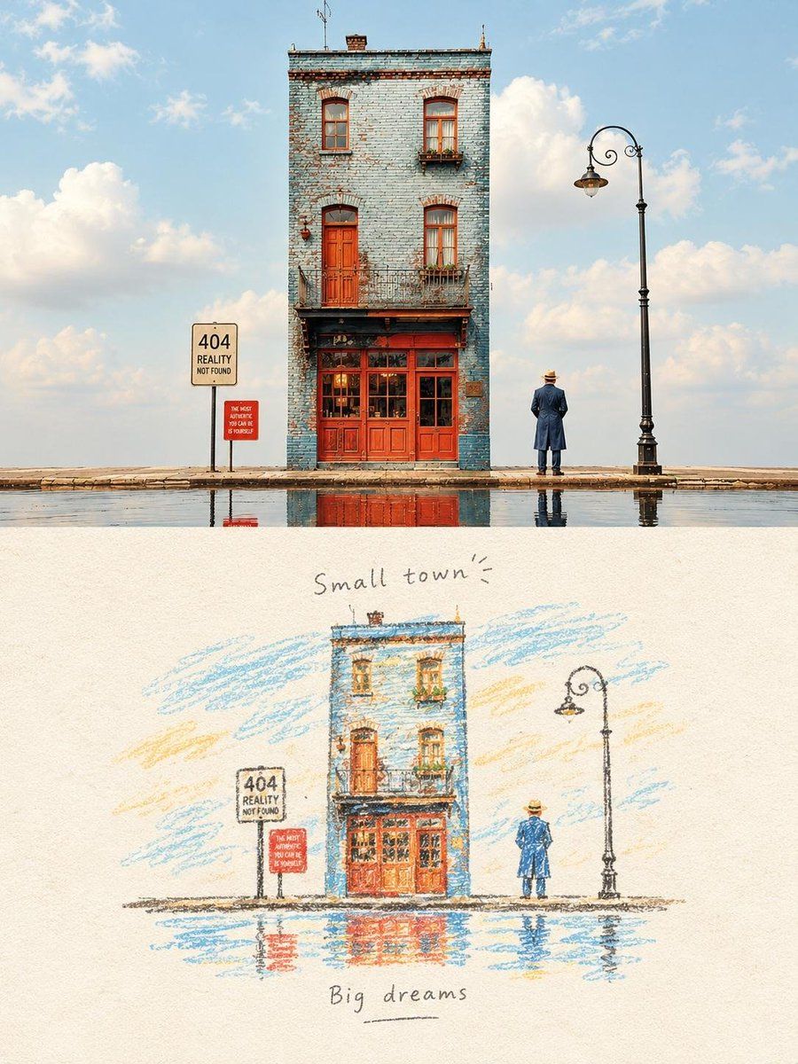 Watercolor Travel Diary Sketch