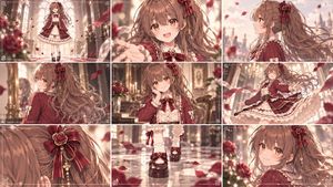 Cinematic Gothic Lolita 3x3 Anime Stills