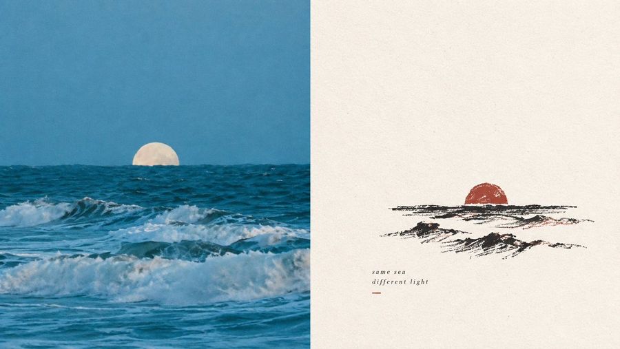 Díptico Same Sea Different Light