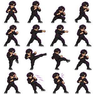 Pixel Art Animation Sprite Sheet