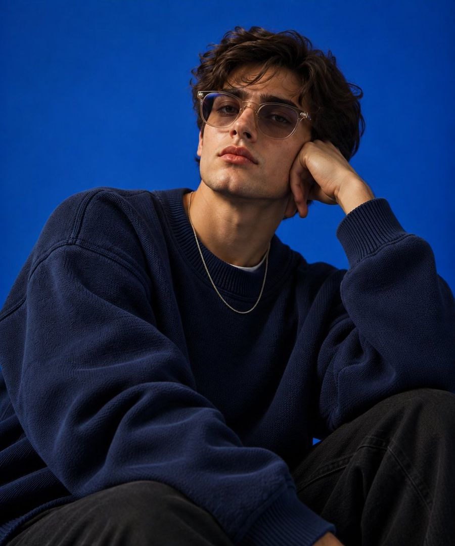 Studio Fashion Portrait of Young Man