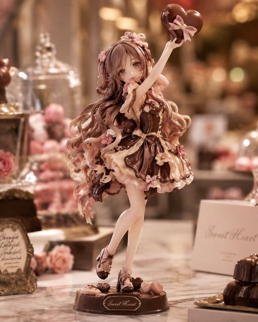 Chocolate Heart Anime Figure
