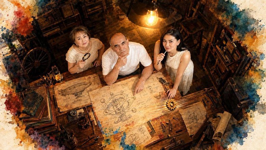 Aerial Steampunk Workshop Transformation
