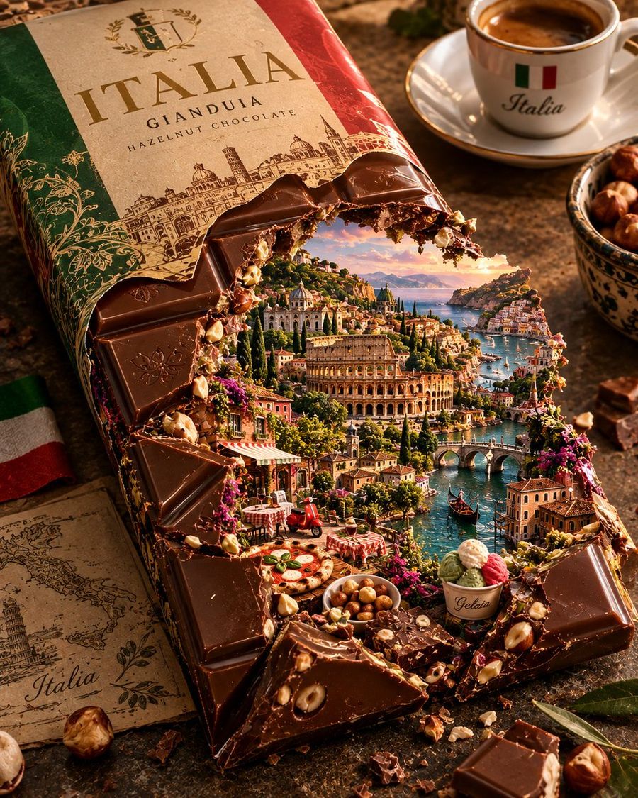 Country Chocolate Bar Art Prompt