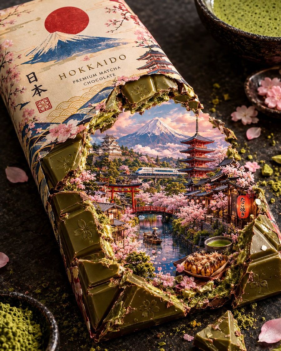 Country Chocolate Bar Art Prompt