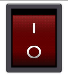 Red Rocker Light Switch