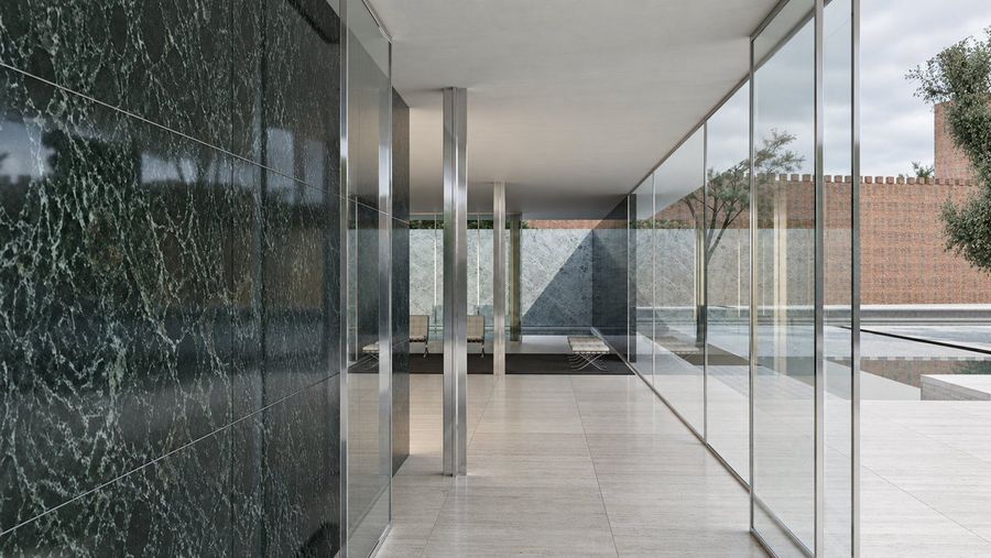 Barcelona Pavilion Architectural Render