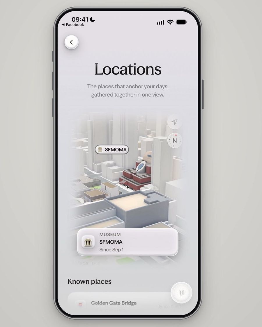 Interactive 3D Locations List