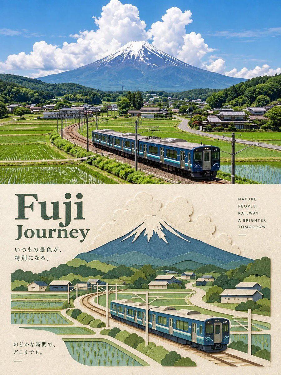 Split Panel Travel Poster Prompt