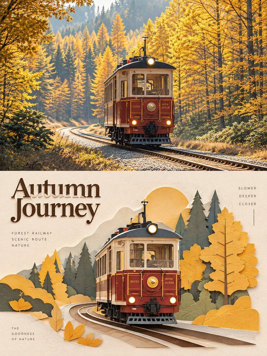 Prompt de póster de viaje con panel dividido para GPT Image 2