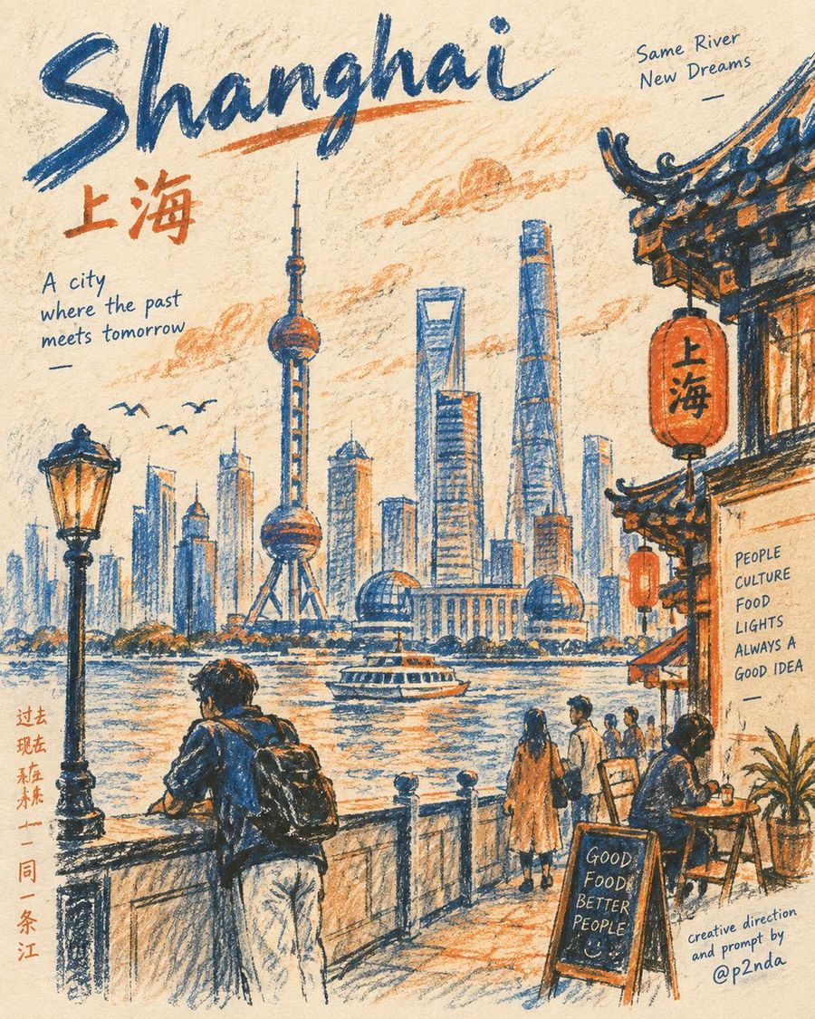 Crayon Pastel Editorial Illustration