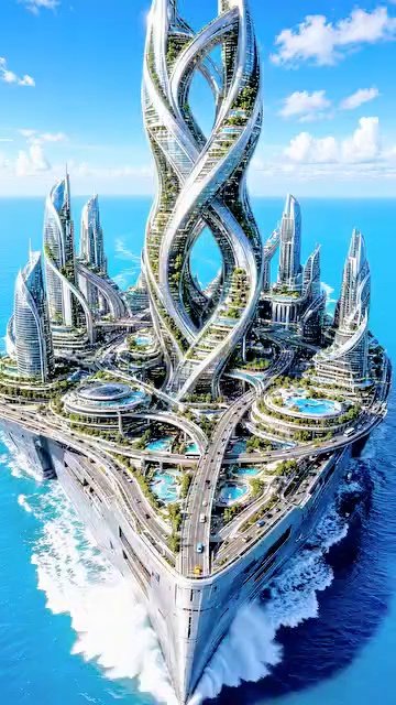 Futuristic Ocean City