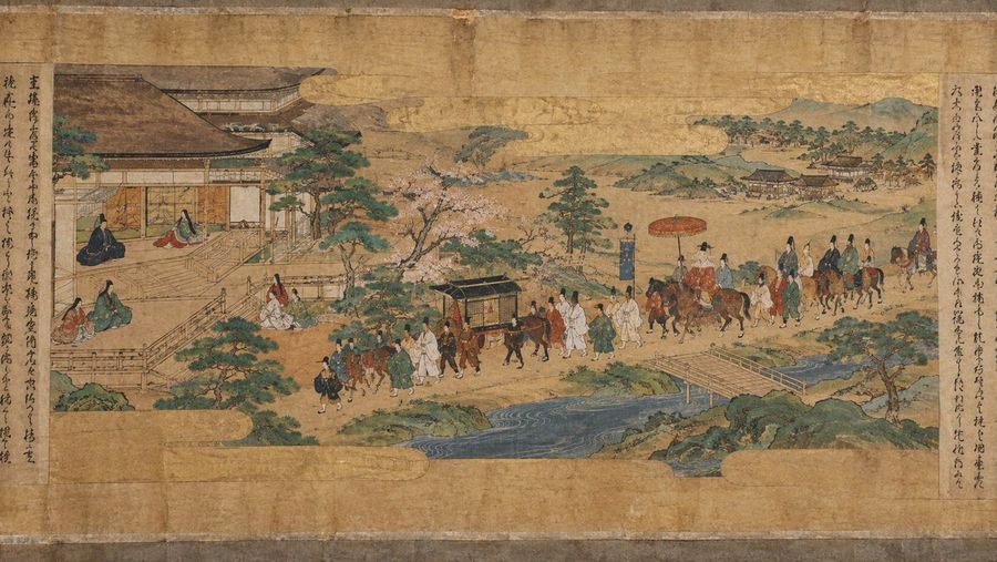 Heian Period Noble Procession Emaki