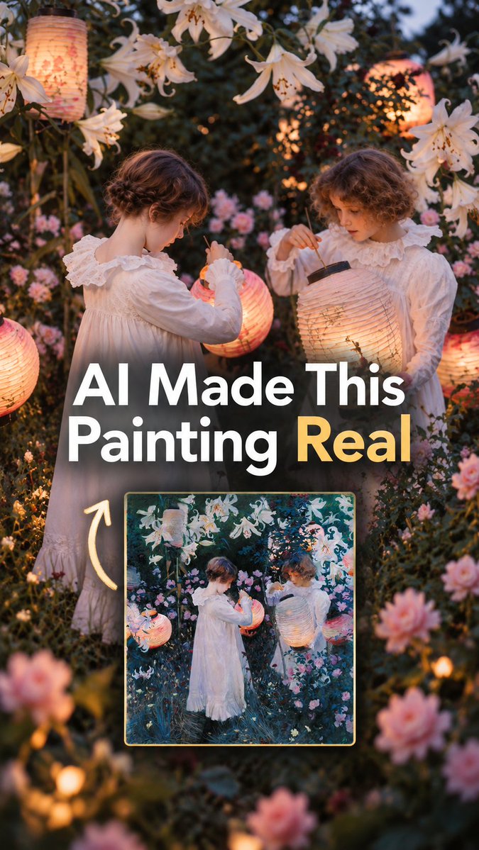 AI Realism Thumbnail: Girls with Lanterns