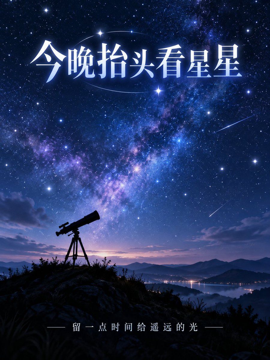 Stargazing Night Event Poster Prompt