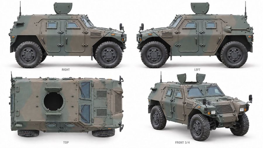 LAV-25 with Mounted M2 Machine Gun