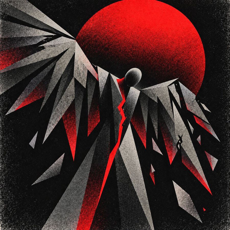 Abstract Geometric Angel Album Cover