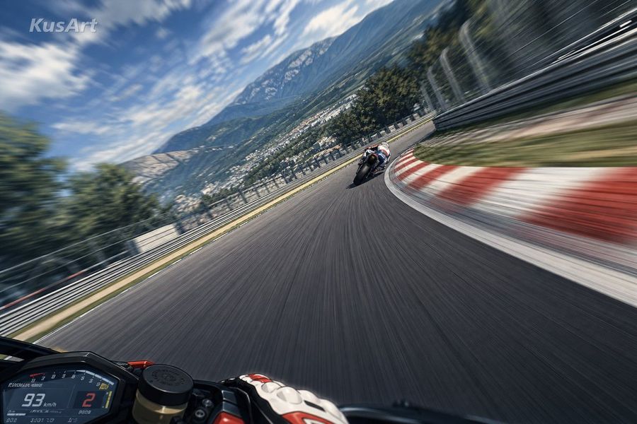 MotoGP POV Cornering Shot