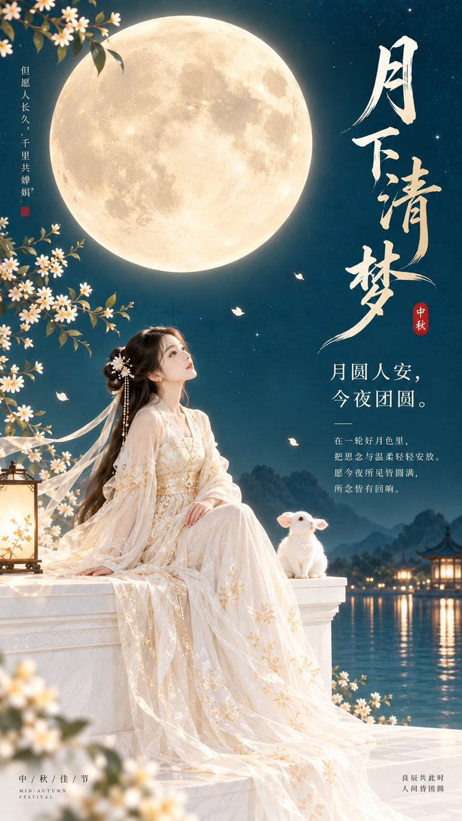 Mid-Autumn Festival Poster Prompt