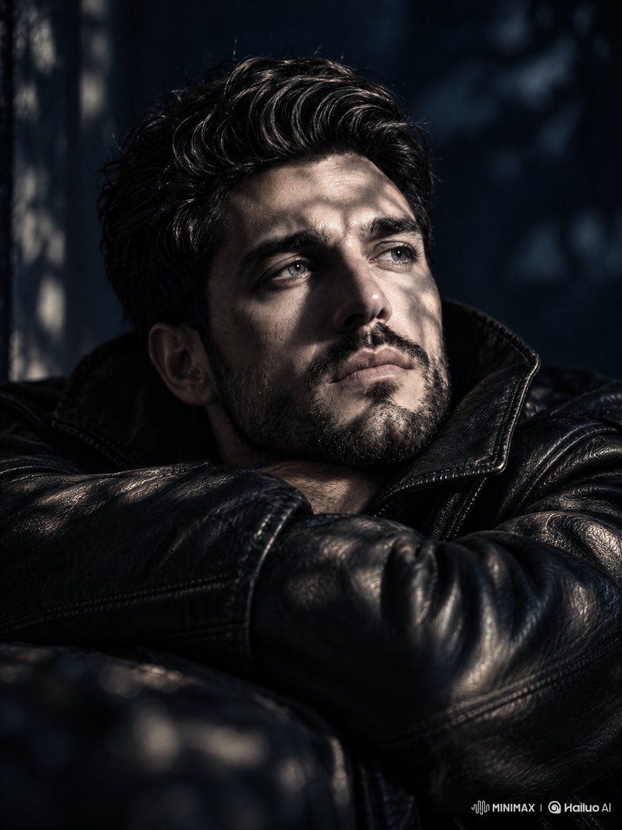 Moody Leather Jacket Portrait