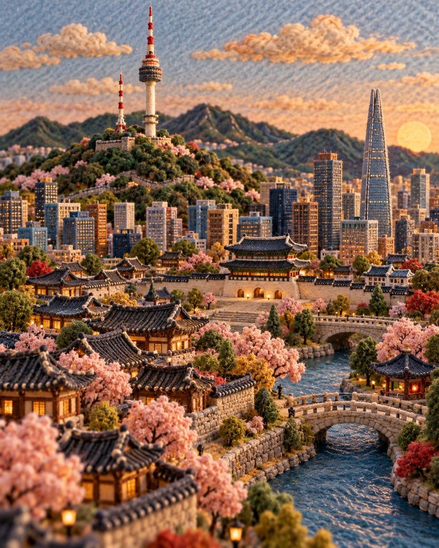 Miniature City Artwork Prompt