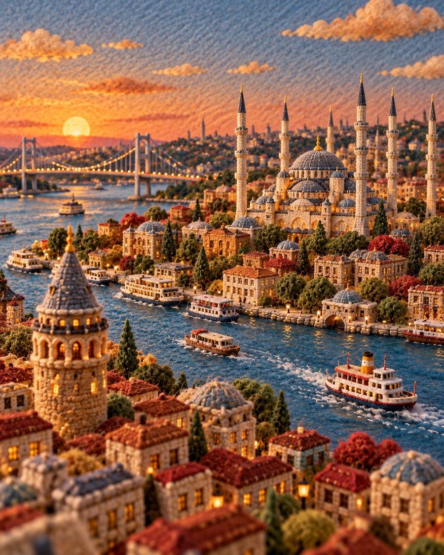 Miniature City Artwork Prompt